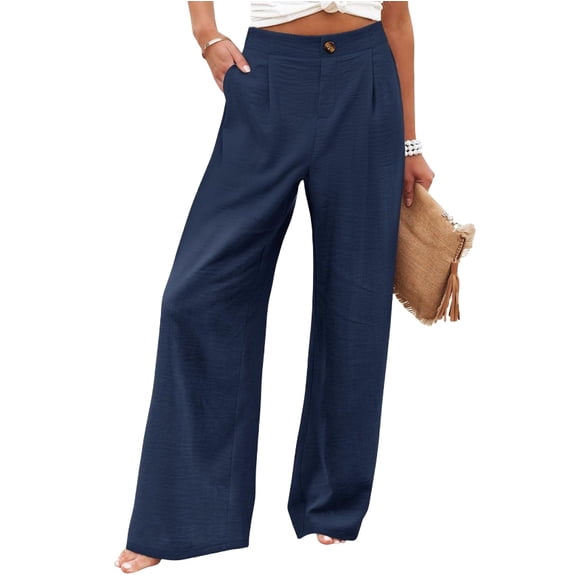 Casual Pants for Women High Elastic Waisted in The Back Business Trousers Long Casual Work Pants