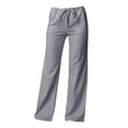 thumbnail image 1 of Casual Pants for Women Plain Color Simple Exquisite Loose Straight Leg Cotton Casual Pants, 1 of 4