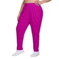 thumbnail image 1 of Casual Pants for Women Plus Size Elastic Waist Wide Leg Sweatpants Athletic Workout Yoga Casual Pants with Pockets, 1 of 4