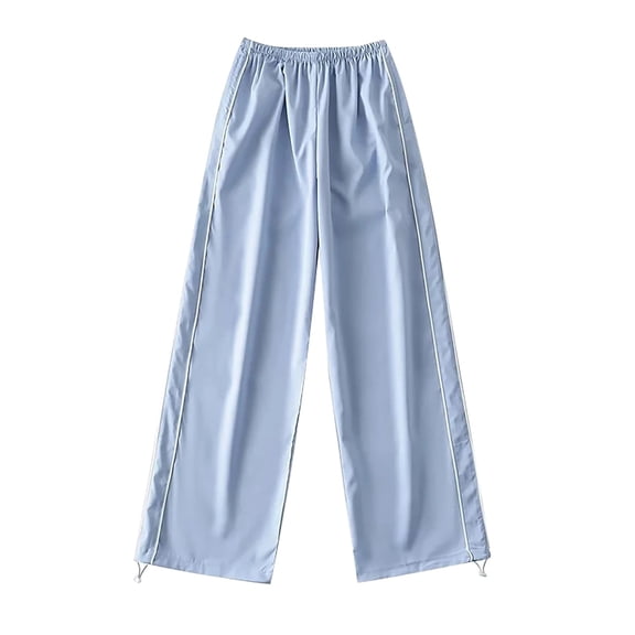 Casual Pants for Women Retro Multi Pocket Low Waist Drawstring Pig Nose Buckle Relaxed Fit Straight Woven Loose Cargo Pants