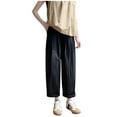 Casual Pants for Women Straight Leg Mid Waist Work Twill Carpenter