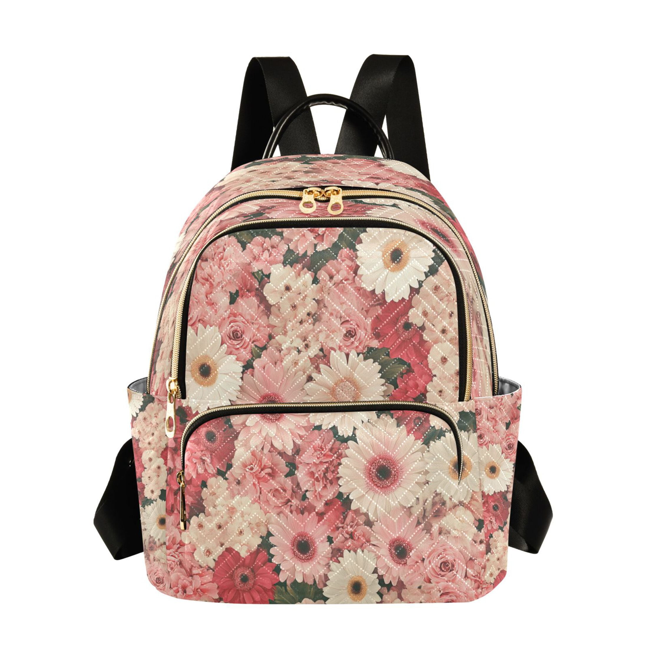 blush floral mini backpack walmart DUNBRI White For Daily Use, Cute Women's Backpack Book Bag Nylon Rucksack, Lightweight (Pink) The beautifully designed Bravo Floral Mini (10 Inch) Backpack is the perfect all Casual Pink White Flowers Backpack