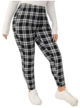 Touched by Nature Womens Organic Cotton Leggings, Buffalo Plaid