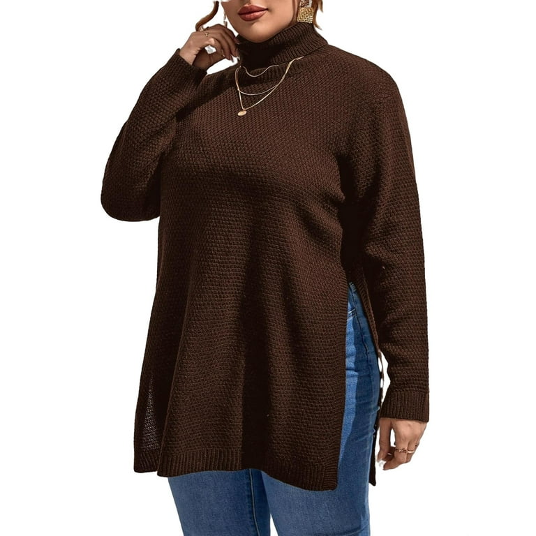 Plus size sweaters at walmart online