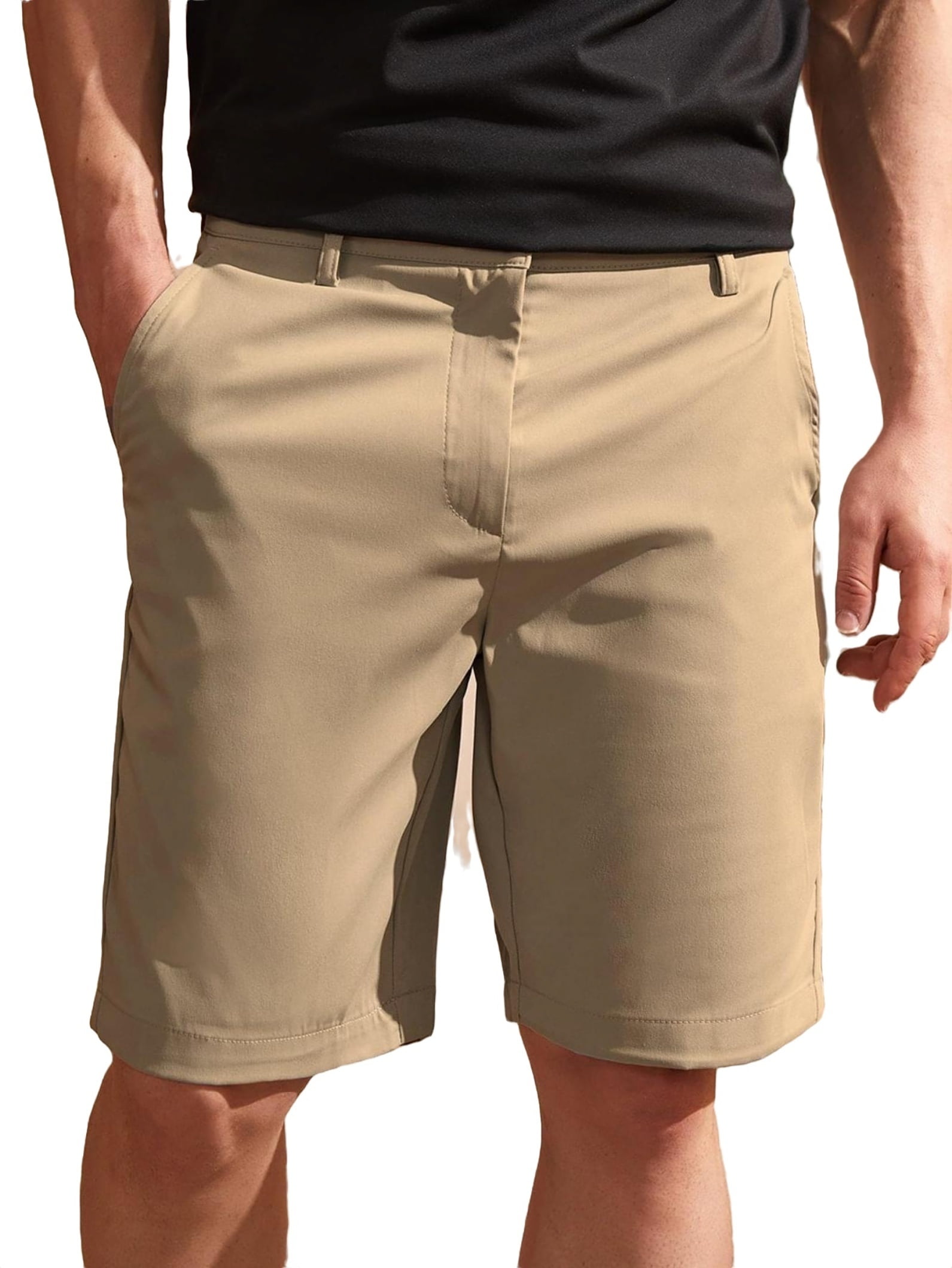 Casual Plain Khaki Men Shorts (Men's) - Walmart.com