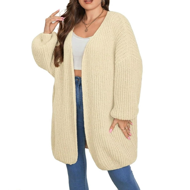 Plus size cardigans walmart best sale