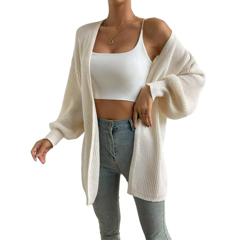 Plain Long Sleeve Cardigans Plain Long Sleeve Cardigans