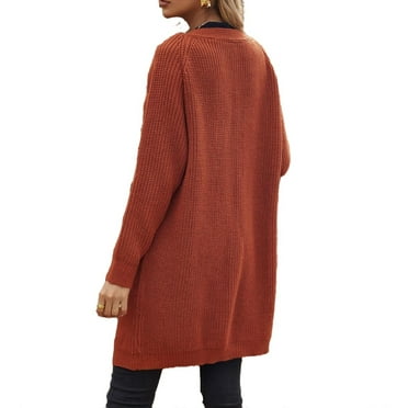Casual Plain Long Sleeve Short Slight Stretch Women Cardigans XS (2)