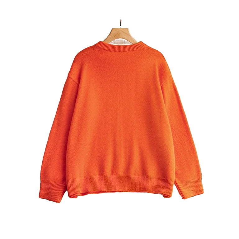 Plain shop orange sweater