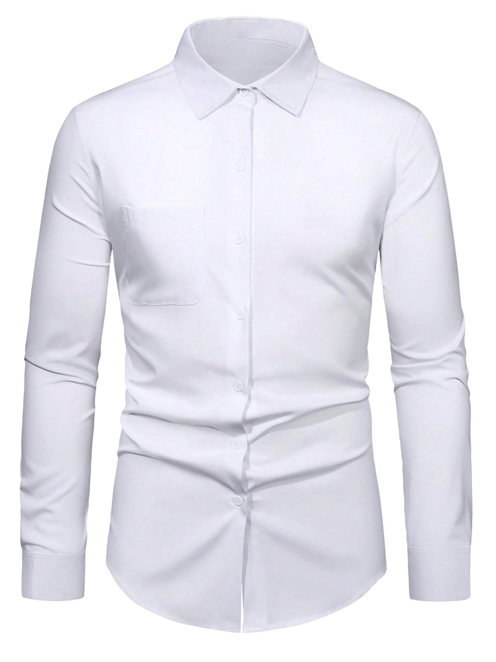 Puritan - Men's Expandable-Collar Dress Shirt - Walmart.com