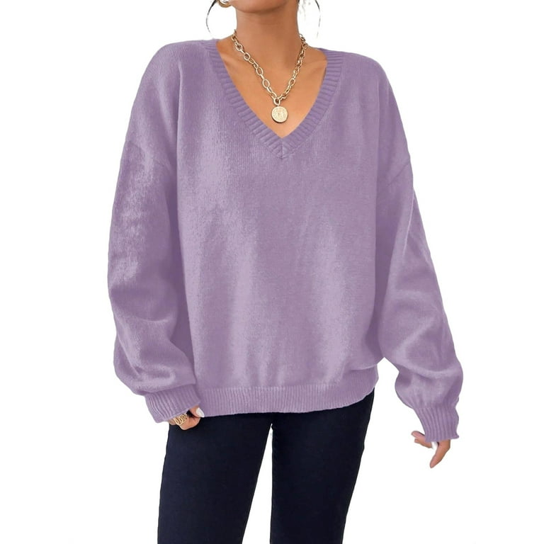 Walmart deals purple sweater