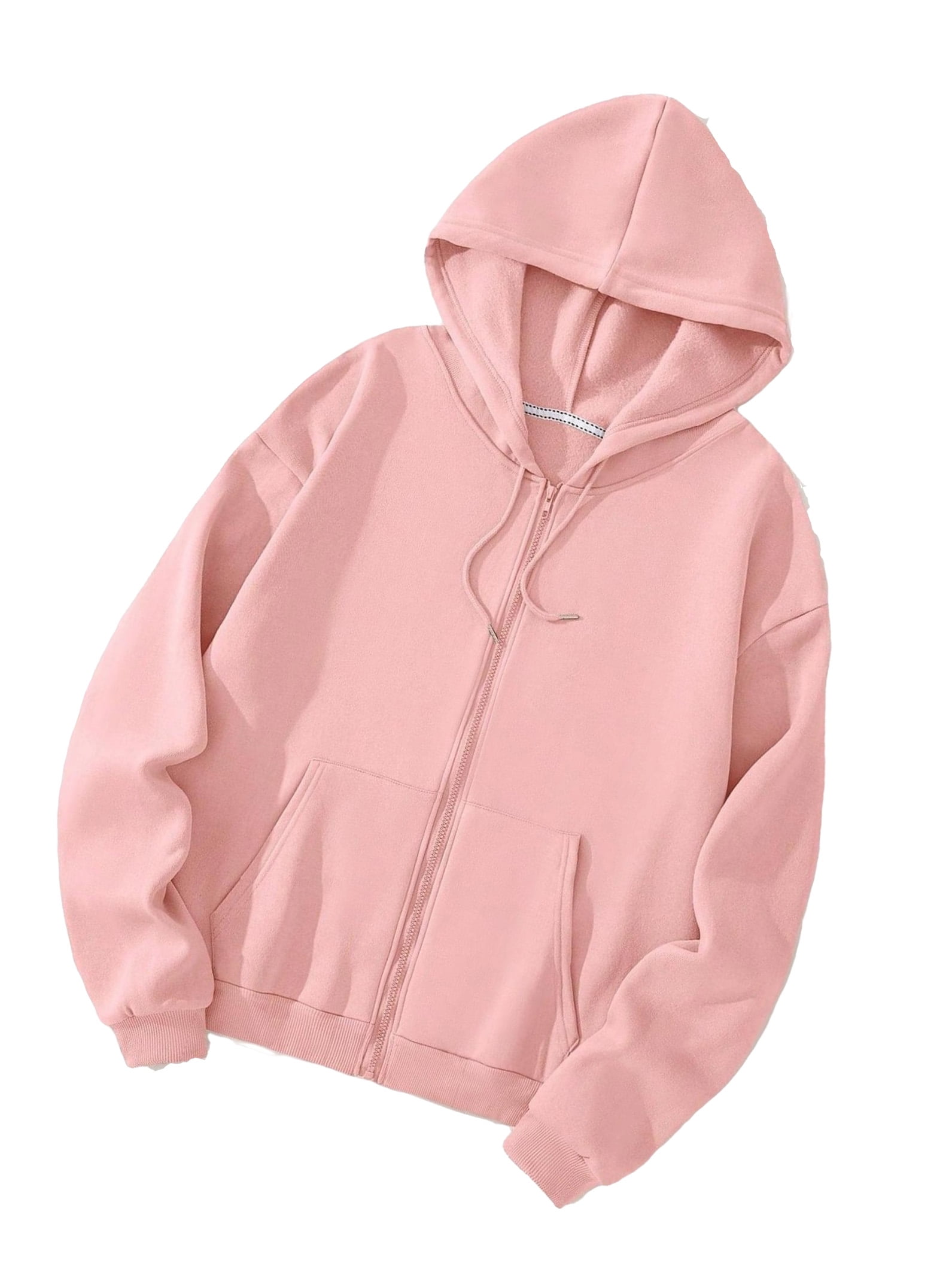 Plus size pink hoodie sweatshirts best sale