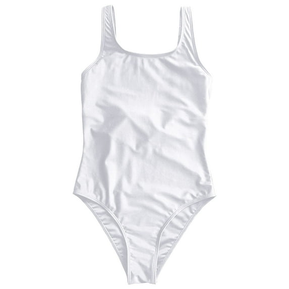 Casual Polyester Cotton One-Piece Swimsuit (Women's), L