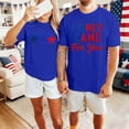 thumbnail image 1 of Casual Printed Short Sleeve Crew Neck Loose Fit Tee For And, 1 of 4
