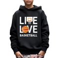 thumbnail image 1 of Casual Pullover For 5-14Y Kid Boys LOVE LIVE BASKETBALL Print Cute&Cozy Spring Autumn Outdoor Hoodie, 1 of 9