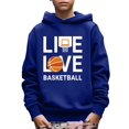 thumbnail image 1 of Casual Pullover For 5-14Y Kid Boys LOVE LIVE BASKETBALL Print Cute&Cozy Spring Autumn Outdoor Hoodie, 1 of 8