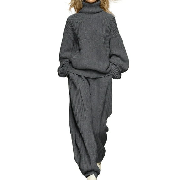 Casual Pure Color Set Women's Loose Long Sleeve Long Pants Two-Piece Set Comfortable Drawstring Tracksuits Set Women Roupas Feminina Conjuntos