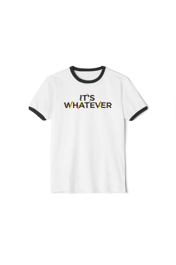 Casual Retro Quote Ringer T-Shirt