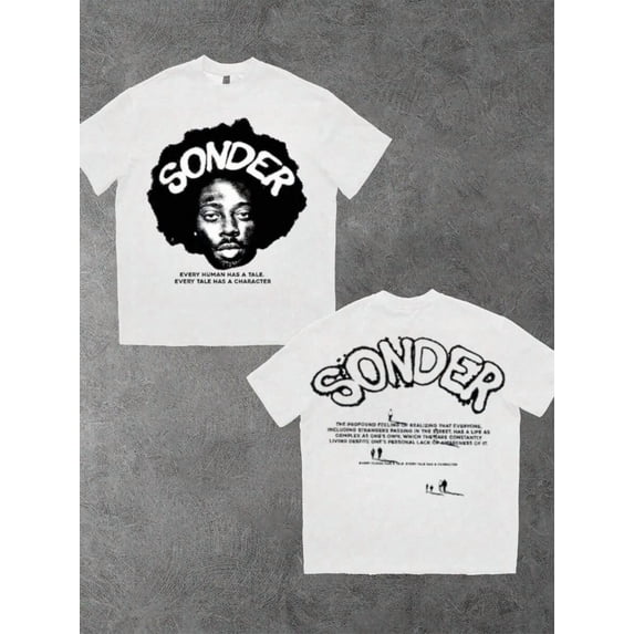Casual Round Neck 1Pcs 100% Cotton Digital Print T Shirt 220g With Human Philosophy Personalized Style