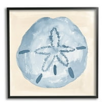 Casual Sand Dollar Beach Life Animals & Insects Graphic Art Black Framed Art Print Wall Art