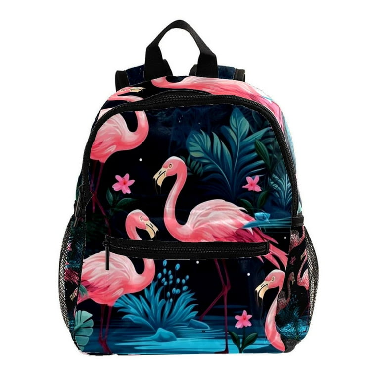 Casual School Backpack Flamingo Rainforest Bookbag High Capacity Adjustable Strap Walmart