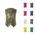 thumbnail image 1 of Casual Sequin Glitter Sleeveless Vest Top, Costume Party Carnival Gown for Toddler Girls Boys, 1 of 6