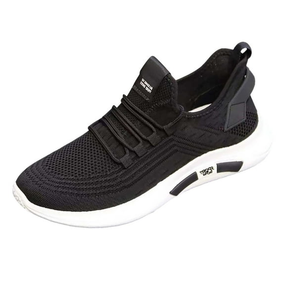 Casual Shoes for Men,Men's Shoes Summer New Breathable Mesh Shoes Shoes Men's Sports Leisure Non Small White Shoes,Canvas Court Sneakers(Size:9.5)