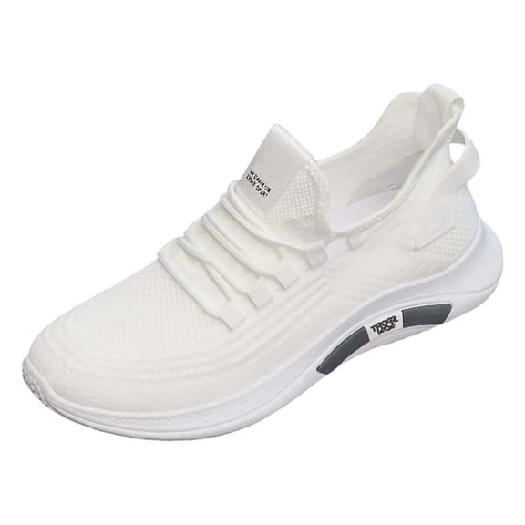Casual Shoes for Men,Men's Shoes Summer New Breathable Mesh Shoes Shoes Men's Sports Leisure Non Small White Shoes,Canvas Court Sneakers(Size:9)