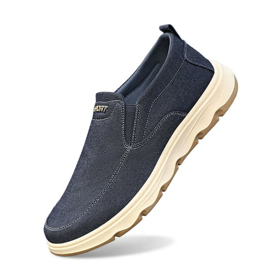 Casual Shoes for Men,Mens Canvas Espadrilles Summer Shoes On Classic Flat Espadrilles Rubber Bottom,Canvas Court Sneakers(Size:7.5)