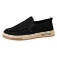 thumbnail image 1 of Casual Shoes for Men,Summer Men's Lazy Linen Casual Shoes Korean Students With Board Shoes Men,Canvas Court Sneakers(Size:8.5), 1 of 9