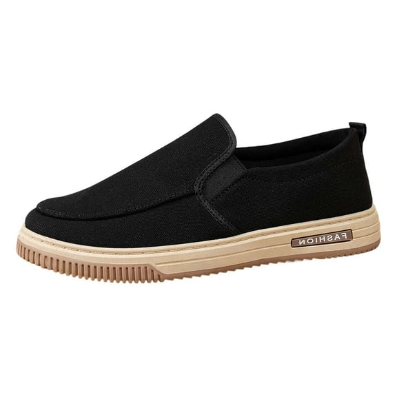 Casual Shoes for Men,Summer Men's Lazy Linen Casual Shoes Korean Students With Board Shoes Men,Canvas Court Sneakers(Size:8)