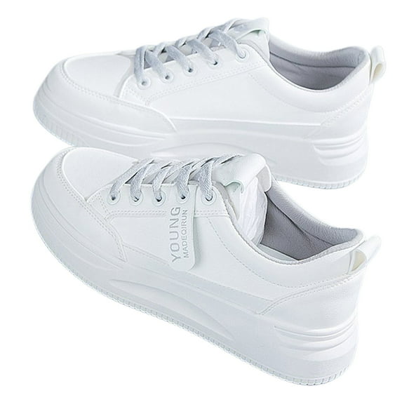 Casual Shoes for Women Shoes Fashion On Platform Sneakers Comfortable Lace Up Flat Shoes For Walking Running Daily Wear