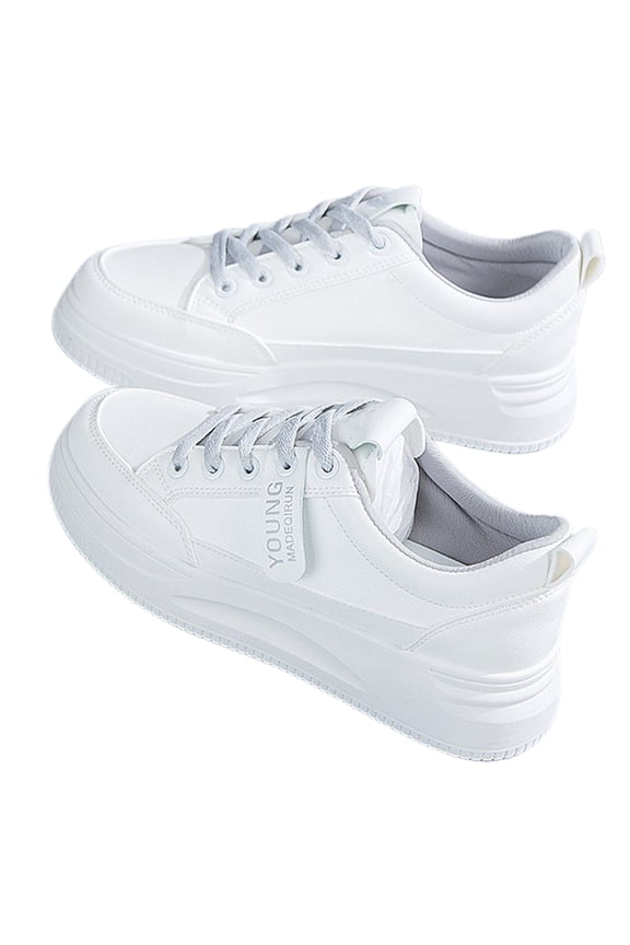 Casual Shoes for Women Shoes Fashion On Platform Sneakers Comfortable Lace Up Flat Shoes For Walking Running Daily Wear