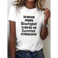 thumbnail image 1 of Casual Short-Sleeve Crew Neck T-Shirt with a Fun German Print, Perfect for Spring And Summer, Designed for Women, 1 of 7