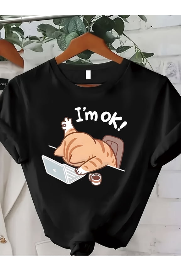 Casual Short-Sleeve Round-Neck T-Shirt for Women'S Spring And Summer Wear