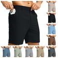 thumbnail image 1 of Casual Shorts Men 7" Lightweight Breathable Golf Shorts for Men Stretch with Pockets Quick Dry Breathable Work Shorts for Outdoor Activities Black M, 1 of 7