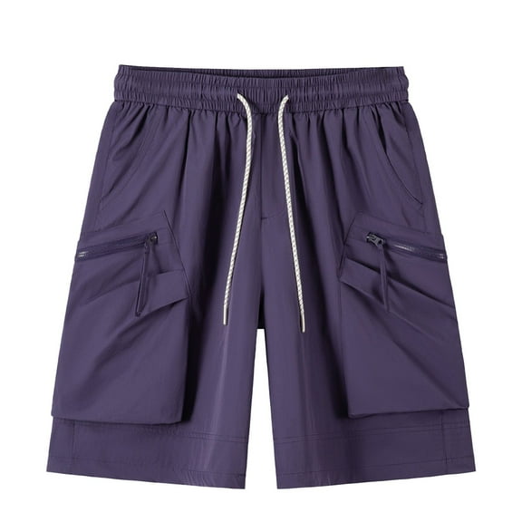 Casual Shorts – Men’s Slim 7 Inch Men's For Everyday Wear Comfortable Summer Bottoms With Utility Zipper Pockets Versatile Sports And Leisure Activities Outdoor Adventures