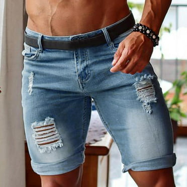 QBGSAY Casual Shorts Men Wear Denim Shorts Summer Shorts Jeans Shorts ...