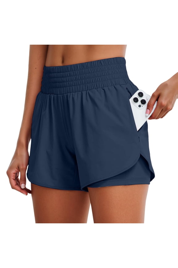 Casual Shorts for Women Ladies Shorts Women's High Waisted Athletic Shorts - Versatile Sportswear for Daily Wear Workouts and Seasonal Activities with Functional Pockets