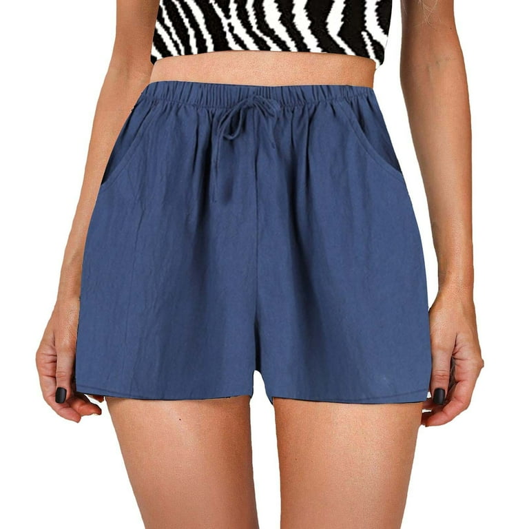 Casual Shorts Women Loose Cotton Large Sport High Waist Stretch Lightweight Fashion Short Summer Running Gym Workout Sport Shorts