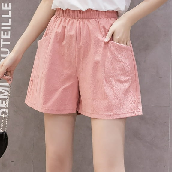Casual Shorts Women's Large Size Home Beach Shorts Summer Casual Sports Pants Short Womens Dresses Skirt with Shorts underneath for Women Short Formal Dress for Women Womens Comfortable Shorts Short
