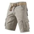 thumbnail image 1 of Casual Shorts for Men Cool Retro Baggy Bermuda Shorts Casual with Large Pockets Beige 40, 1 of 3