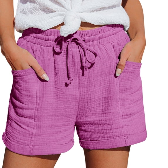 Casual Shorts for Women Fashion High Waist Pants Straight Leg Sports Loose Summer Shorts