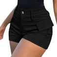 thumbnail image 1 of Casual Shorts for Women High Waist Button Streetwear Cargo With Pockets Summer Shorts, 1 of 7