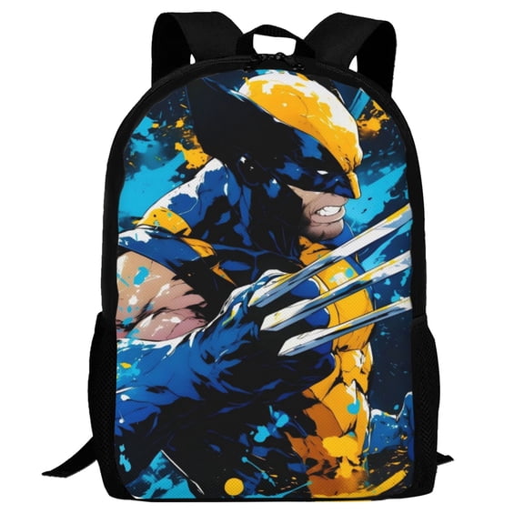 Casual Shoulder Bookbag, Hugh Jackman Wolverine Backpack Travel Bag Knapsack For Outdoor Hiking