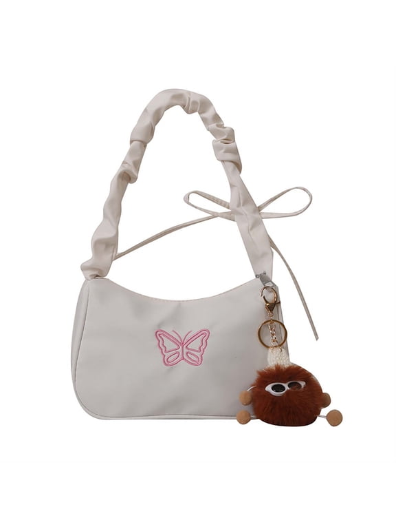 Casual Shoulder Handbag, Retro Fashion Underarm Bag for Daily Commute and Shopping for Women and Teen Girls (9x3x5 Inch)
