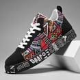 thumbnail image 1 of [Casual Skateboarding Sneakers] Men's Stylish Breathable Low-Top Sneakers | Geometric Pattern Design | Comfortable Fit for Casual Skateboarding, Outdoor Activities, All Seasons, 1 of 9