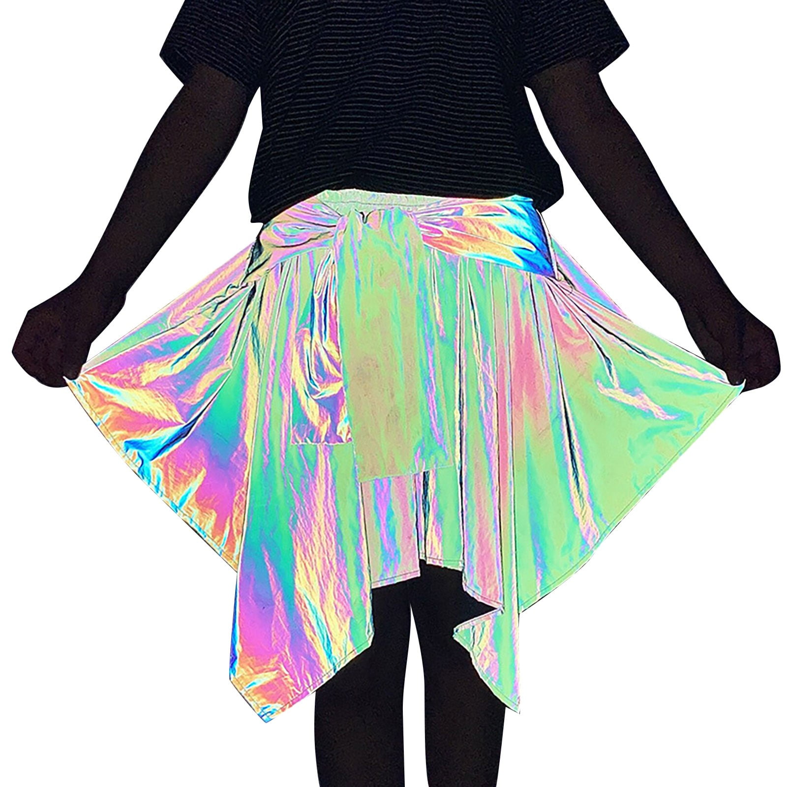 Rainbow Skirt Shiny FancyDressWale Unicorn Dress Rainbow Skirt