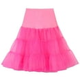 thumbnail image 1 of Casual Skirts with Pockets New Tutus Skirts for Women Tulles Midi Knee Length Skirt Dress Adult High Waisted A-Line Mesh Layered Skirt New Pinks XL, 1 of 6