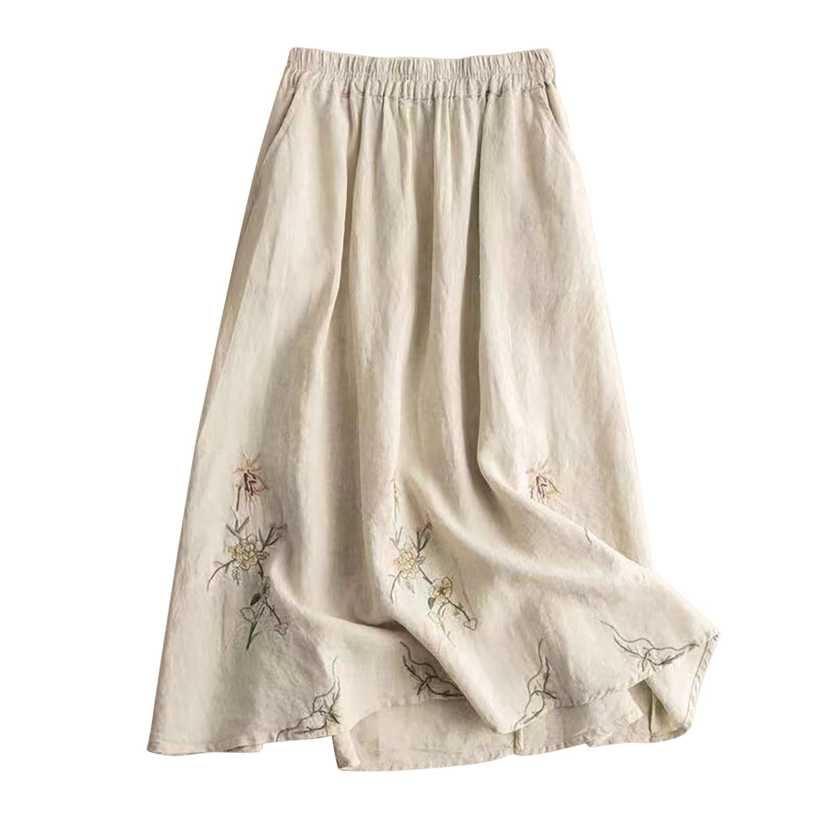 Women's Casual Printed Loose Skirt